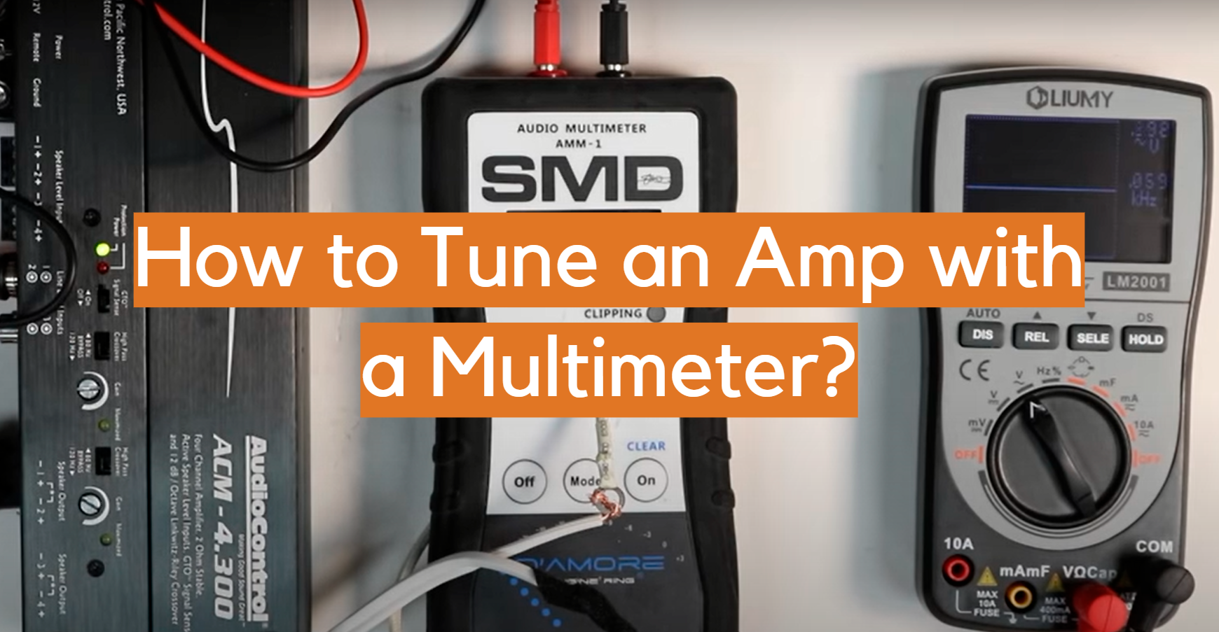 ¿Cómo sintonizar un amplificador con un multímetro?