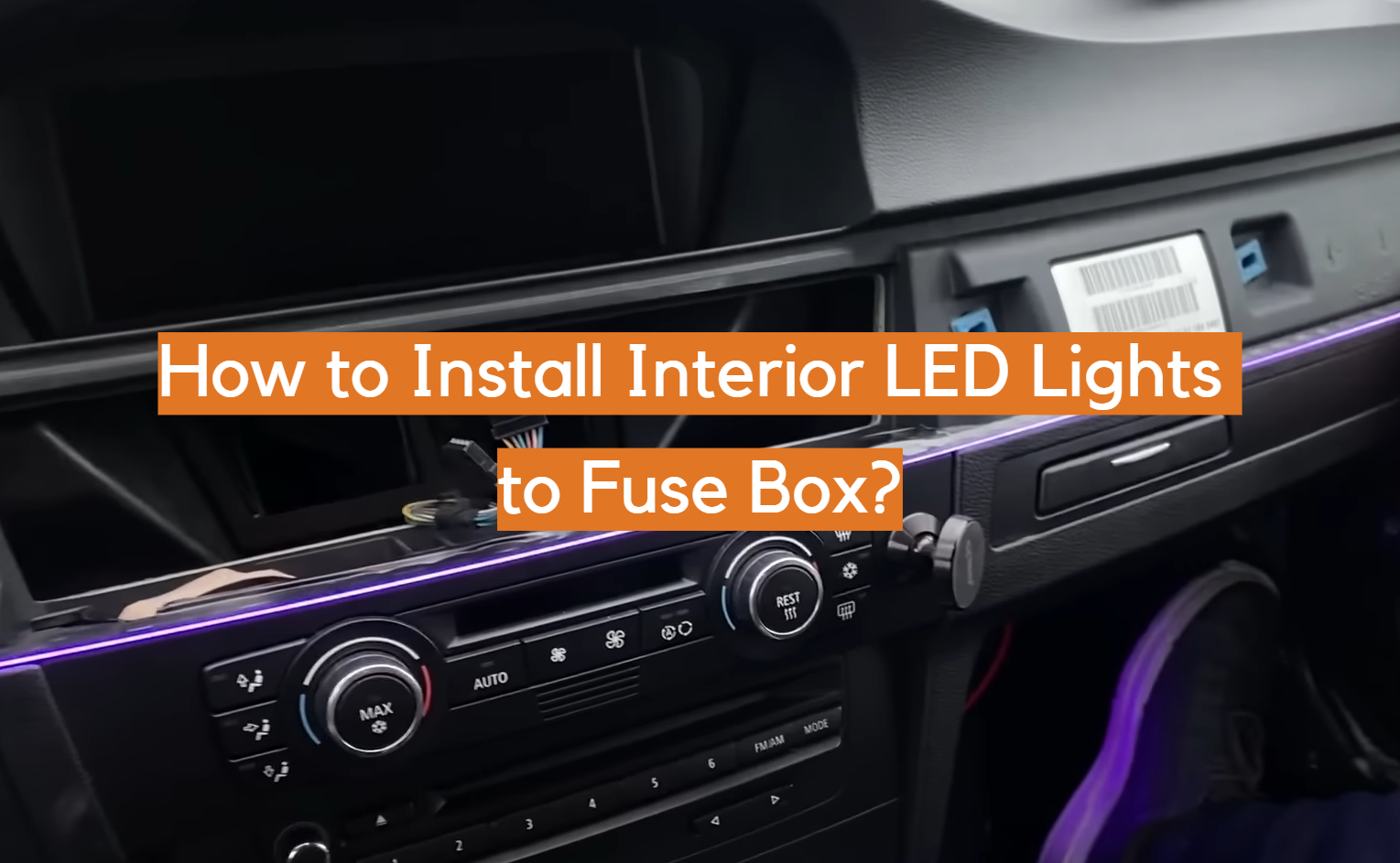 ¿Cómo instalar luces LED interiores en la caja de fusibles?