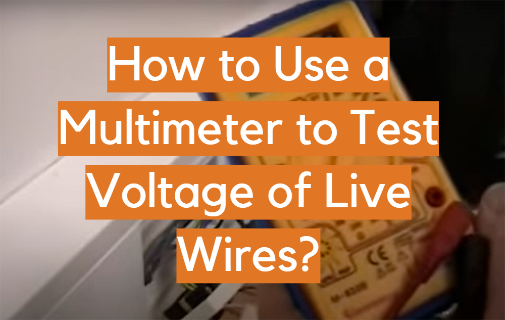¿Cómo usar un multímetro para probar el voltaje de los cables vivos?