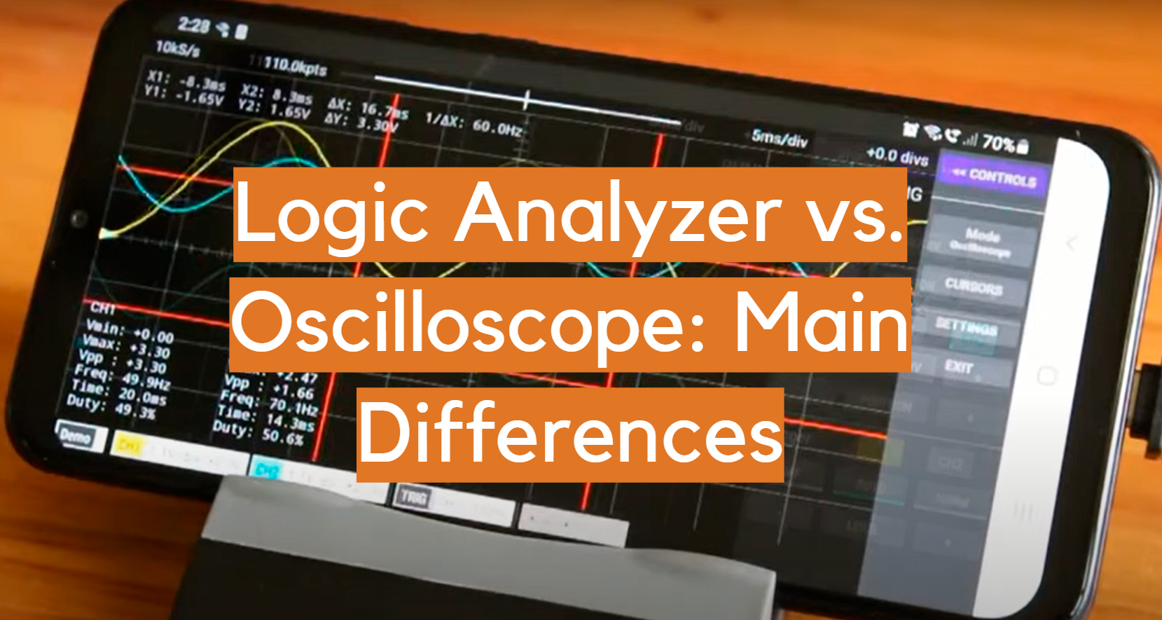 Analizador lógico vs. osciloscopio: principales diferencias
