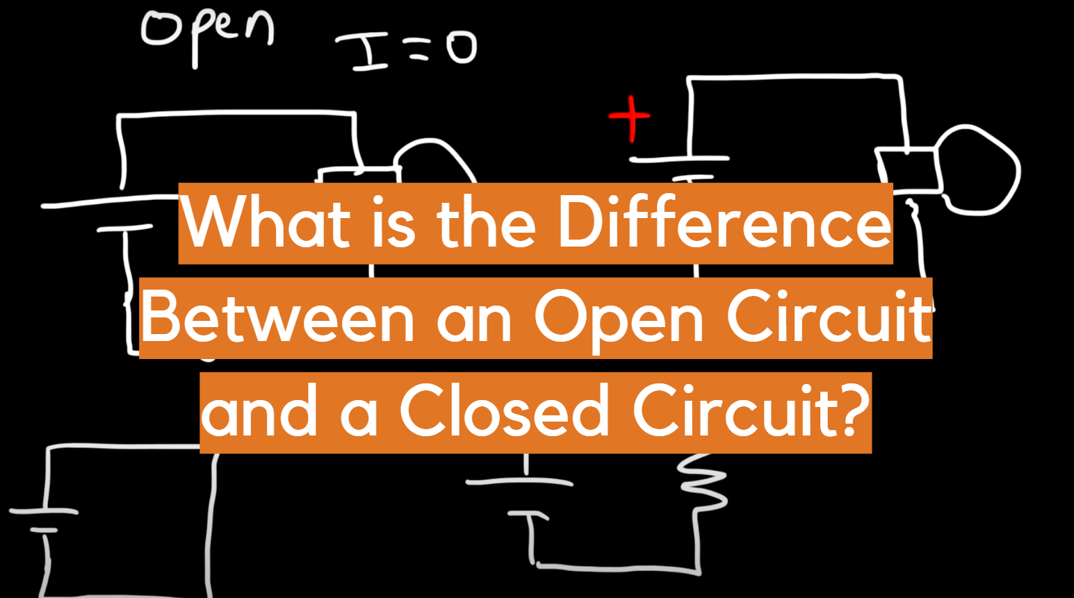 ¿Cuál es la diferencia entre un circuito abierto y un circuito cerrado?