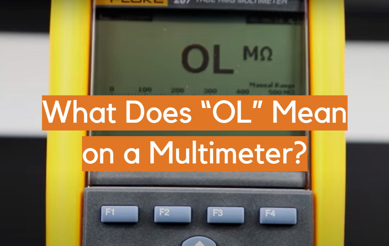 ¿Qué significa "OL" en un multímetro?