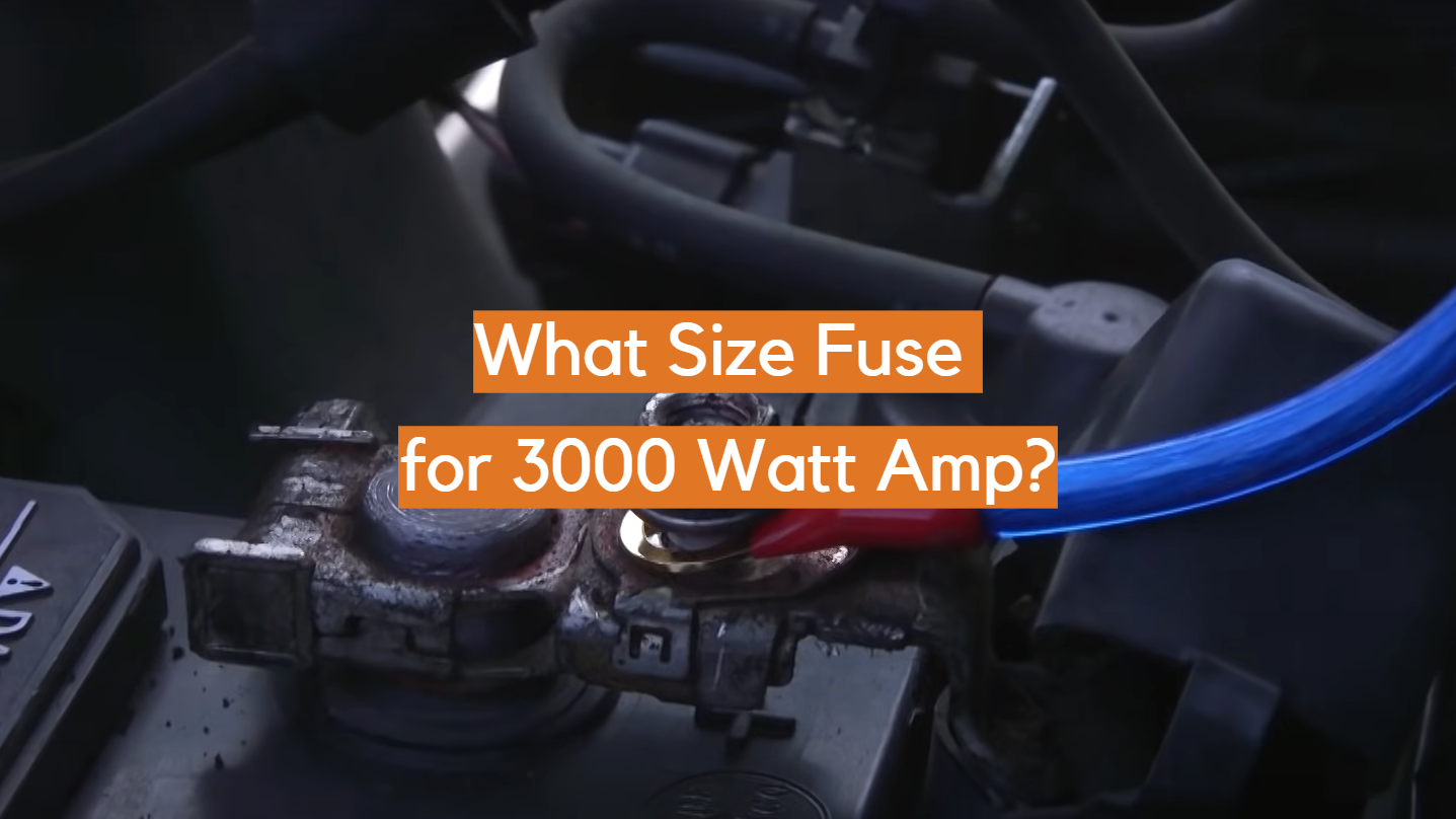 ¿Qué tamaño de fusible para 3000 Watt Amp?