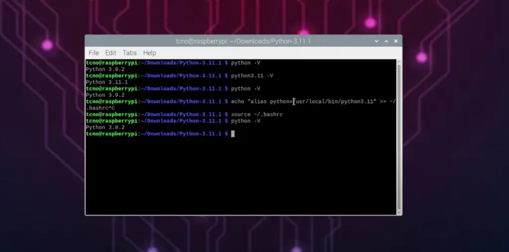 ¿Cómo actualizar Python en Raspberry Pi?
