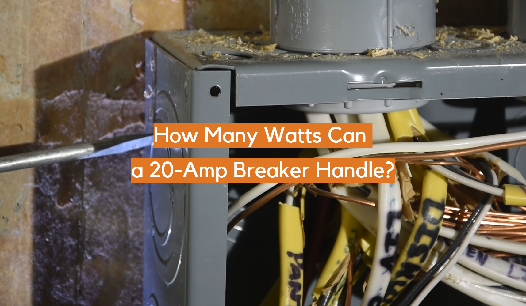 ¿Cuántos vatios puede soportar un disyuntor de 20 amperios?