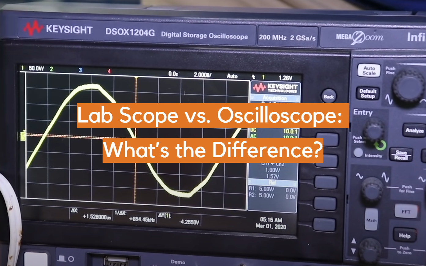 Lab Scope vs. Osciloscopio: ¿Cuál es la diferencia?