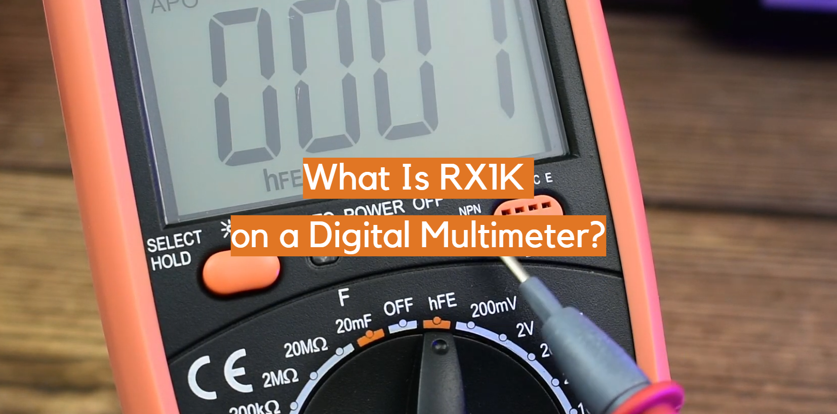 ¿Qué es RX1K en un multímetro digital?