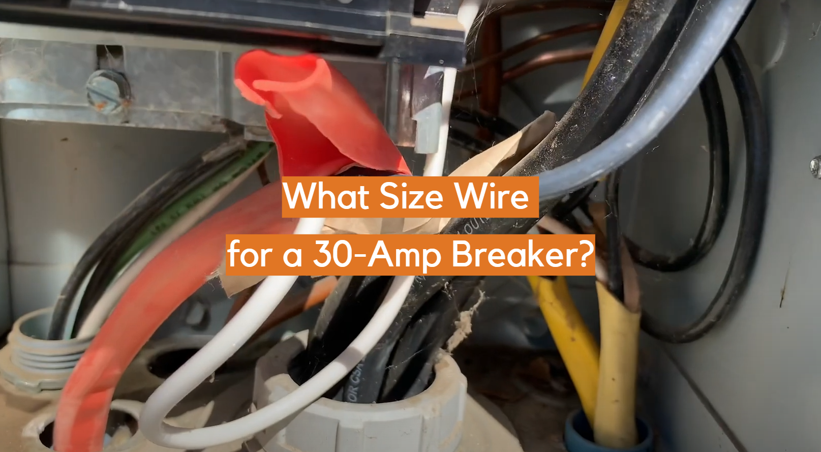 ¿Qué tamaño de cable para un disyuntor de 30 amperios?