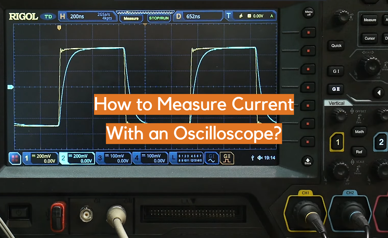 ¿Cómo medir la corriente con un osciloscopio?