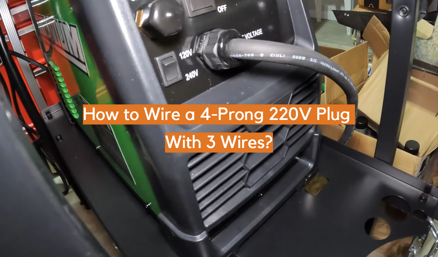 ¿Cómo conectar un enchufe de 220 V de 4 clavijas con 3 cables?