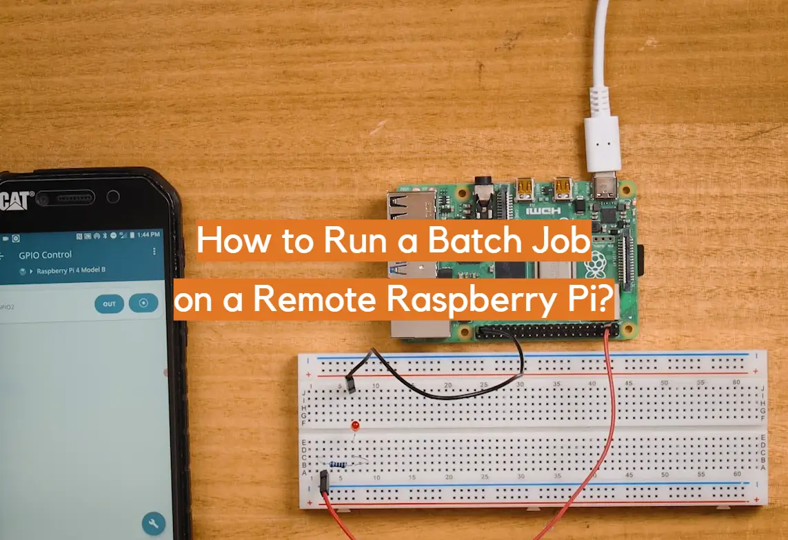 ¿Cómo ejecutar un trabajo por lotes en una Raspberry Pi remota?