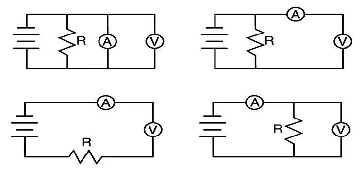 ¿Cómo se conecta un amperímetro a un circuito?