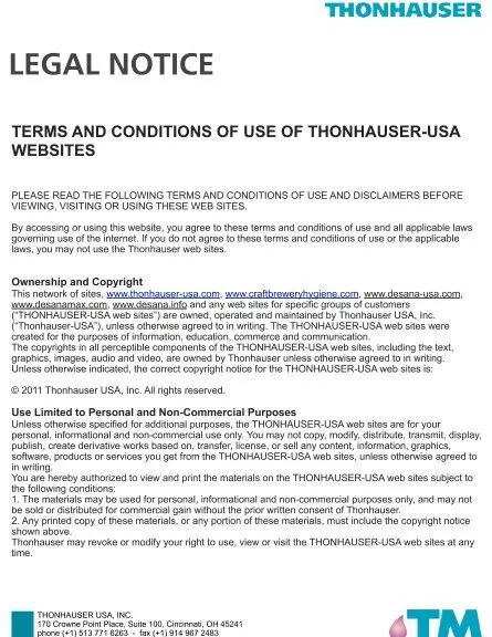 AVISO LEGAL - thonhauser