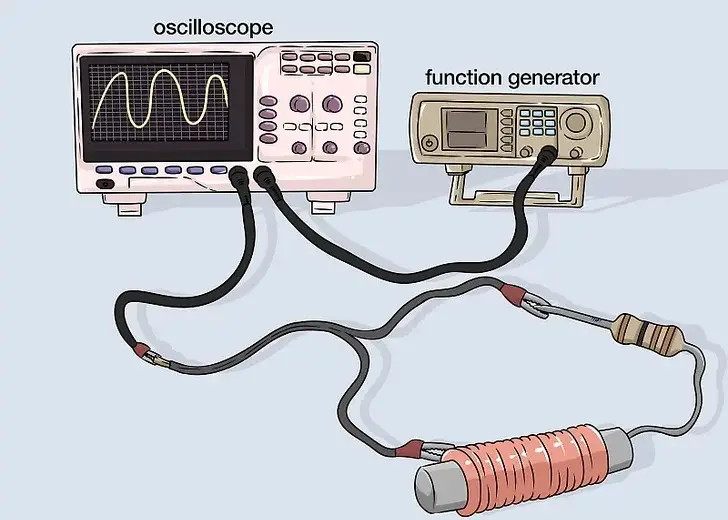 Medir la inductancia con el osciloscopio.