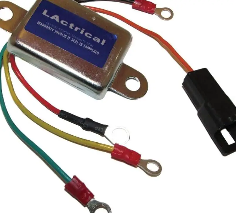 Alternador Regulador de voltaje de conversión ajustable F7078 compatible con Ford Lincoln Mercury serie 1G 1 Conexión de voltaje de un cable Autoexcitante