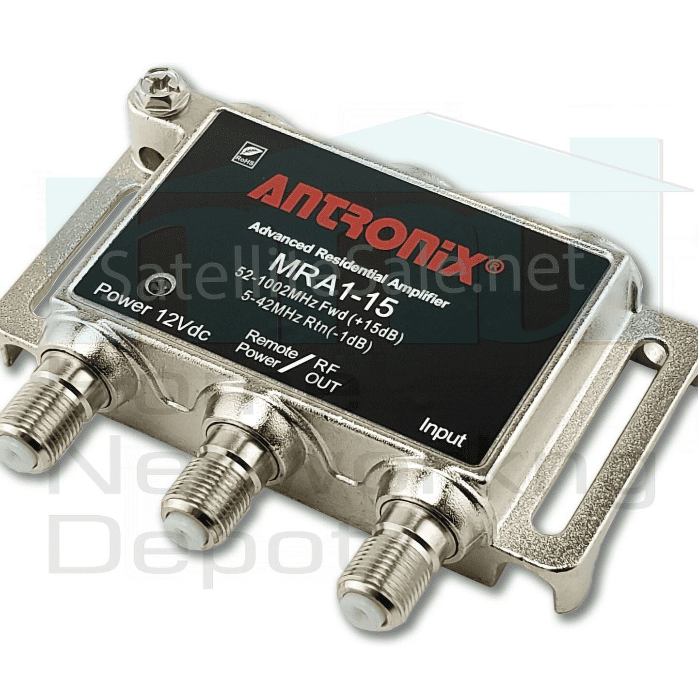 AMPLIFICADOR ANTRONIX™ CATV/OTA SALIDA ÚNICA 15DB 5-1002MHZ ABAJO...