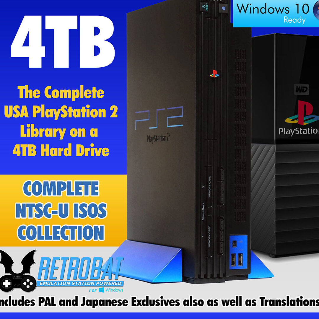 PlayStation 2 Colección completa de ISO de EE. UU. Disco duro externo de 4 TB ...