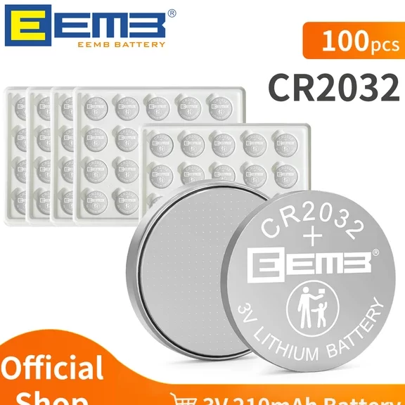 EEMB 10~100PCS CR2032 Batería 3V 210mAh Batería de botón No...